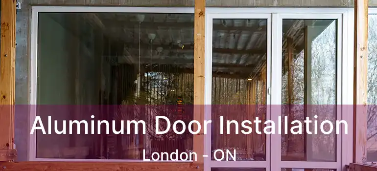  Aluminum Door Installation London - ON
