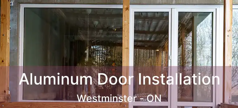  Aluminum Door Installation Westminster - ON