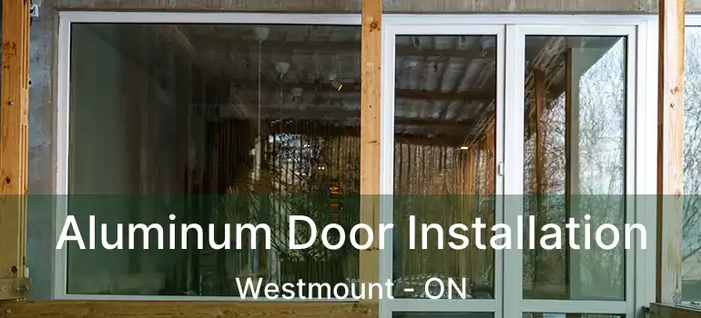  Aluminum Door Installation Westmount - ON