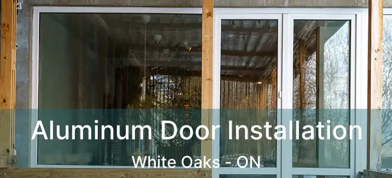  Aluminum Door Installation White Oaks - ON
