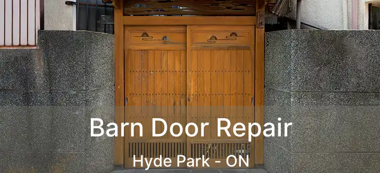  Barn Door Repair Hyde Park - ON