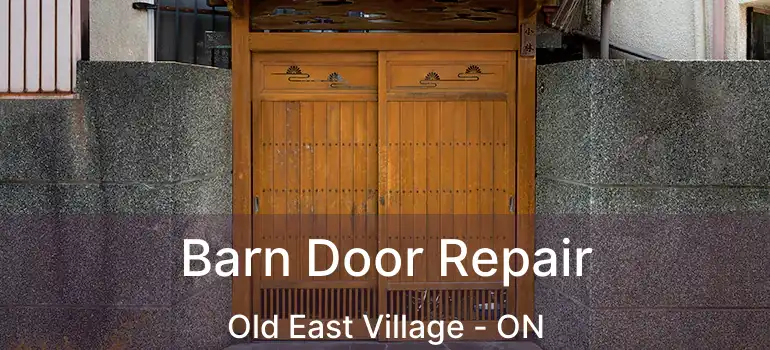  Barn Door Repair Old East Village - ON
