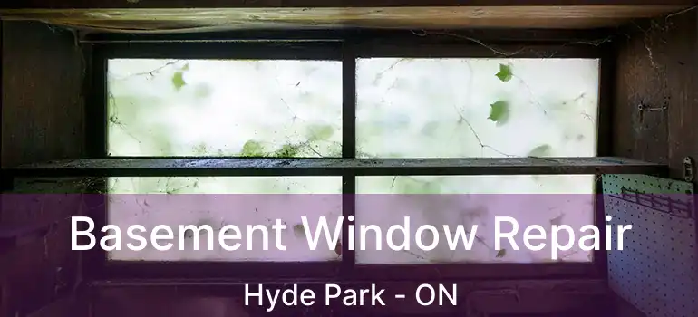  Basement Window Repair Hyde Park - ON