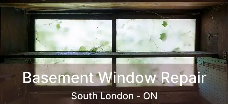  Basement Window Repair South London - ON