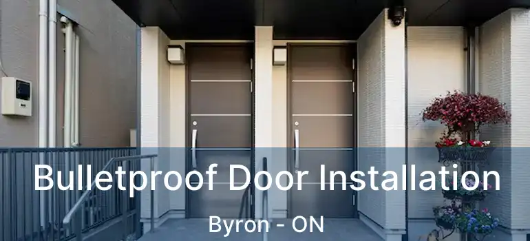  Bulletproof Door Installation Byron - ON