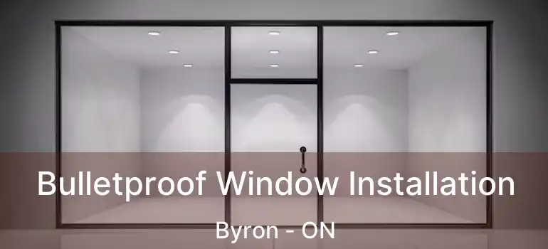  Bulletproof Window Installation Byron - ON
