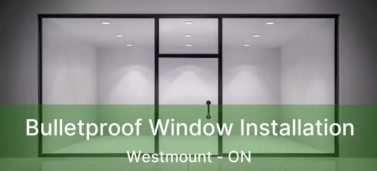  Bulletproof Window Installation Westmount - ON