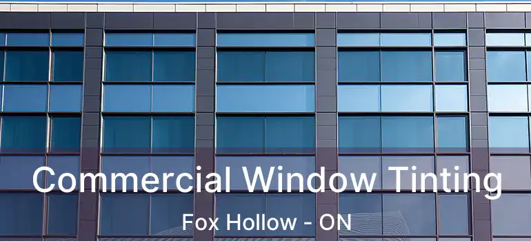  Commercial Window Tinting Fox Hollow - ON