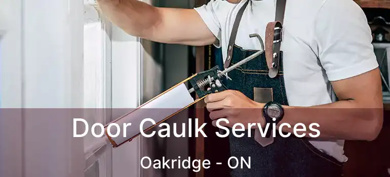  Door Caulk Services Oakridge - ON