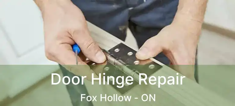  Door Hinge Repair Fox Hollow - ON
