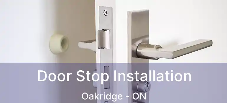  Door Stop Installation Oakridge - ON