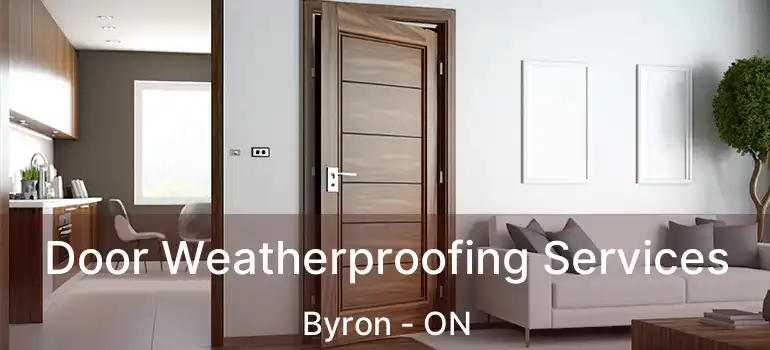  Door Weatherproofing Services Byron - ON