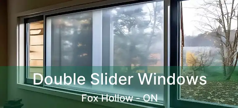  Double Slider Windows Fox Hollow - ON