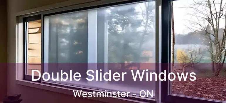  Double Slider Windows Westminster - ON