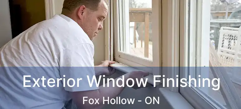  Exterior Window Finishing Fox Hollow - ON