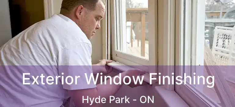  Exterior Window Finishing Hyde Park - ON