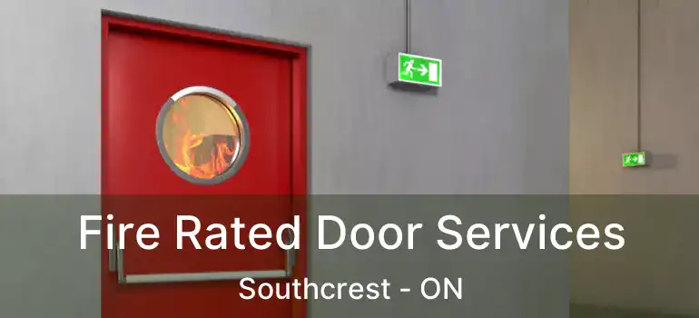  Fire Rated Door Services Southcrest - ON