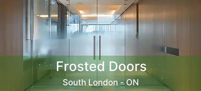  Frosted Doors South London - ON