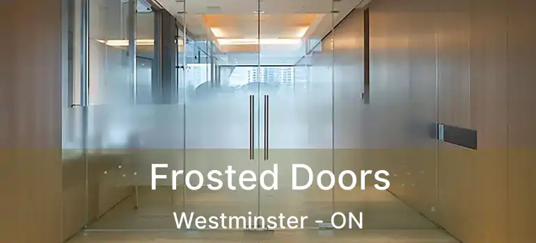  Frosted Doors Westminster - ON