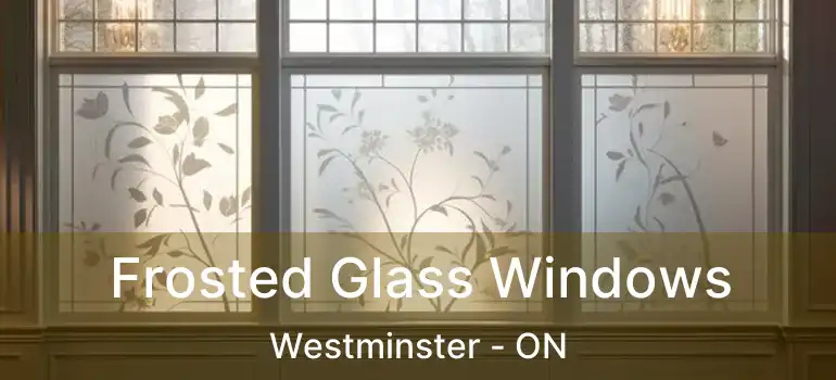  Frosted Glass Windows Westminster - ON