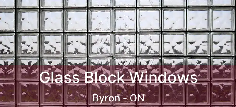  Glass Block Windows Byron - ON