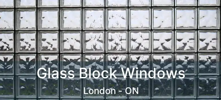  Glass Block Windows London - ON