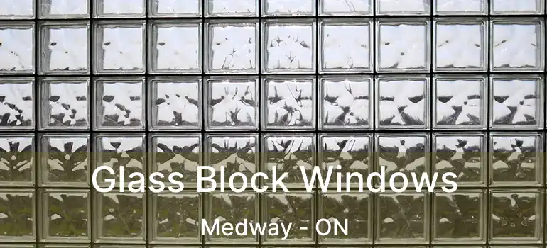  Glass Block Windows Medway - ON