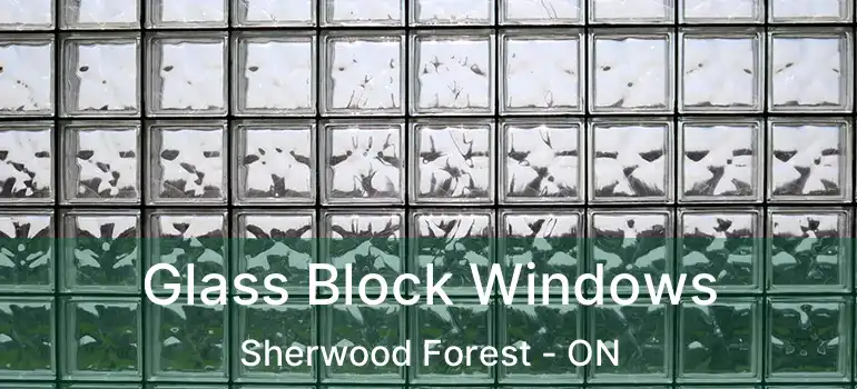  Glass Block Windows Sherwood Forest - ON