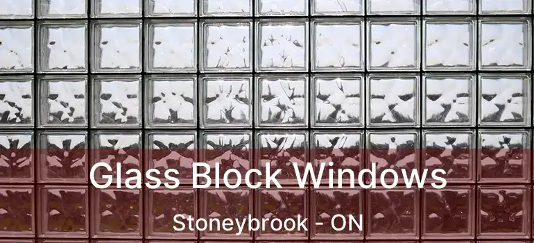  Glass Block Windows Stoneybrook - ON