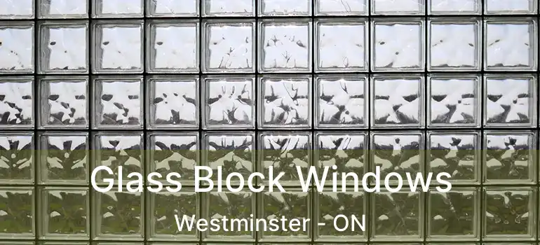  Glass Block Windows Westminster - ON