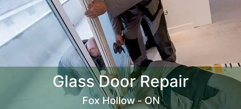  Glass Door Repair Fox Hollow - ON