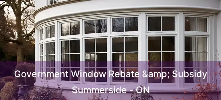  Government Window Rebate & Subsidy Summerside - ON