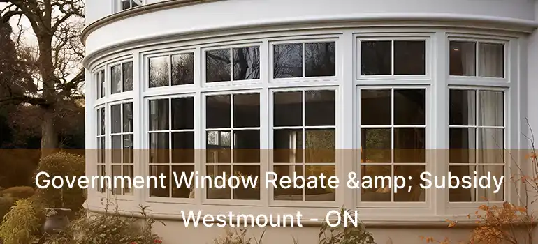  Government Window Rebate & Subsidy Westmount - ON