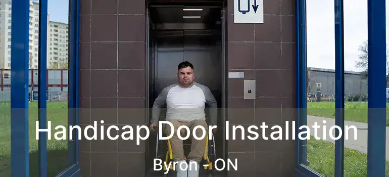  Handicap Door Installation Byron - ON