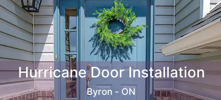  Hurricane Door Installation Byron - ON