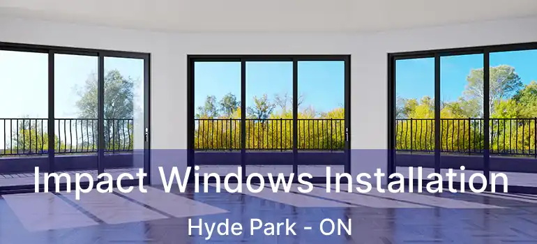  Impact Windows Installation Hyde Park - ON