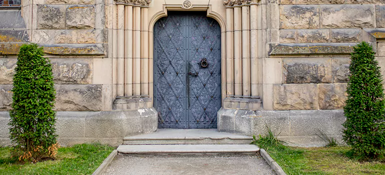 Traditional Double Front Doors in Medway, Ontario