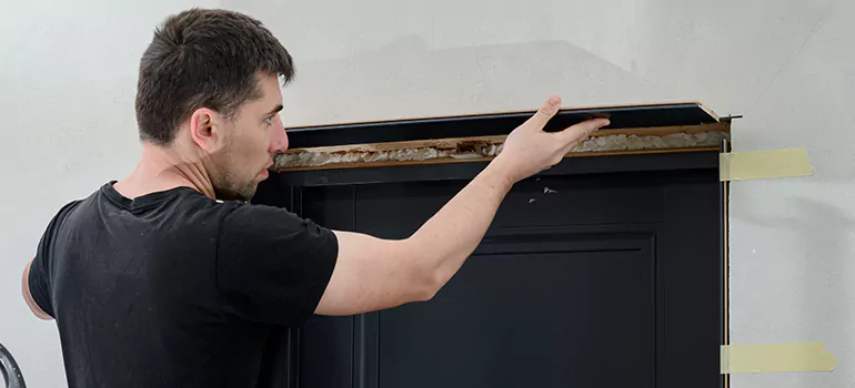 Wood Door Hole Repair in London, ON