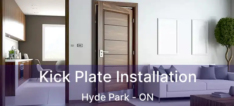  Kick Plate Installation Hyde Park - ON