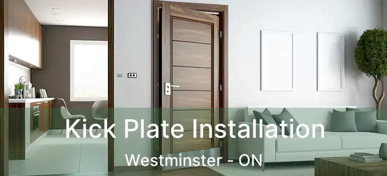  Kick Plate Installation Westminster - ON