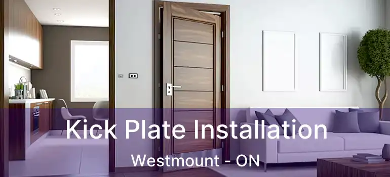  Kick Plate Installation Westmount - ON