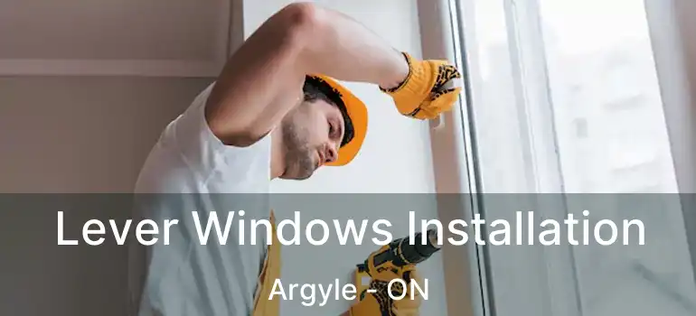  Lever Windows Installation Argyle - ON