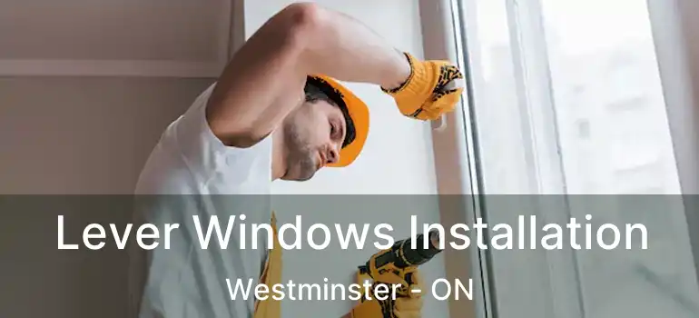  Lever Windows Installation Westminster - ON