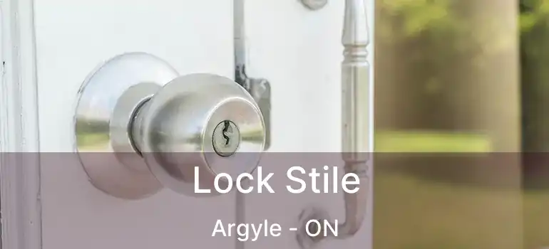  Lock Stile Argyle - ON