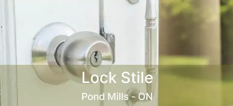  Lock Stile Pond Mills - ON