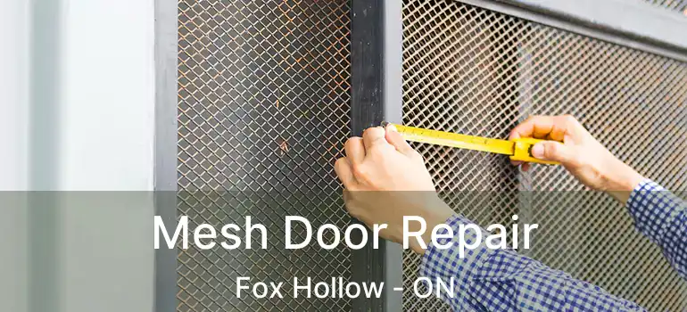  Mesh Door Repair Fox Hollow - ON
