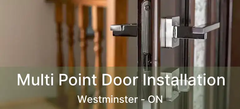  Multi Point Door Installation Westminster - ON
