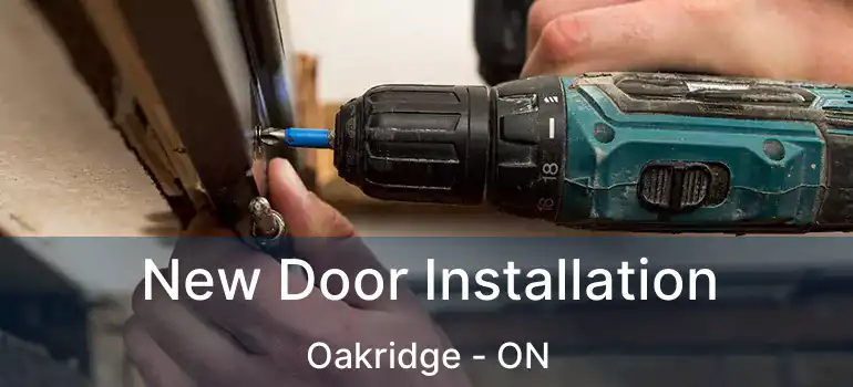  New Door Installation Oakridge - ON