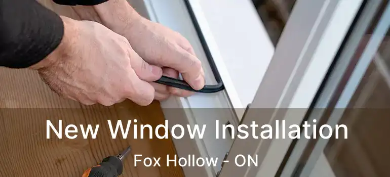  New Window Installation Fox Hollow - ON