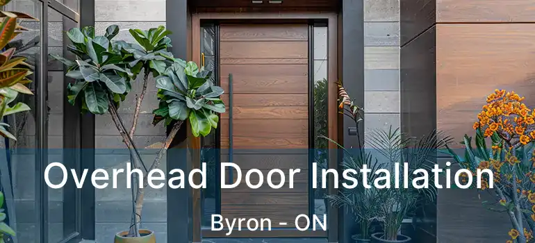  Overhead Door Installation Byron - ON
